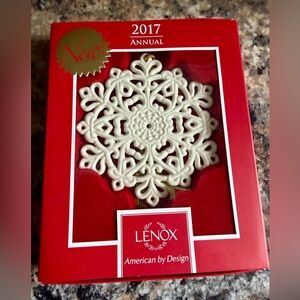 Lenox 2017 Snow Fantasies Snowflake Ornament